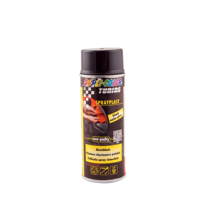 388040 Motip Aerosol paint with "liquid rubber" effect glossy black, 400 ml