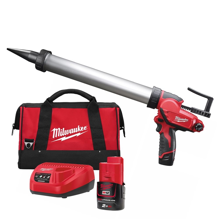 4933441670 Milwaukee MILWAUKEE glue gun M12 PCG/600A-201B 4933441670 (+ charger, 1 battery, in a tool bag)