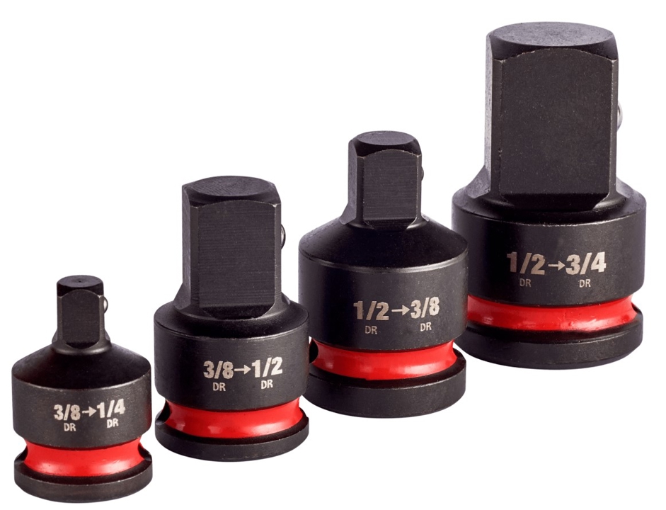 4932480356 Milwaukee Set of adapters for heads 1/4-3/4 (4 items) MILWAUKEE