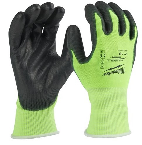 4932479919 Milwaukee High visibility gloves with cut resistance level 1, size 10/XL