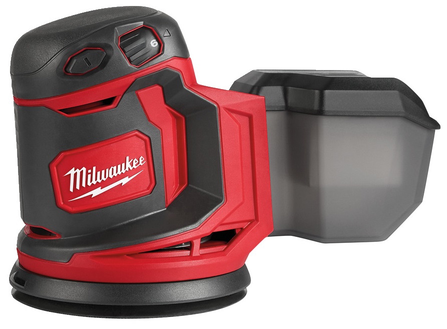 4933464228 Milwaukee Eccentric sander M18 BOS125-0 MILWAUKEE 4933464228 (+ dust collector, vacuum cleaner adapter, extension adapter, sanders)