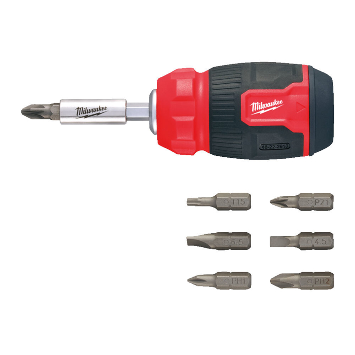 4932492807 Milwaukee Screwdriver with replaceable inserts 8 in 1 MILWAUKEE 4932492807