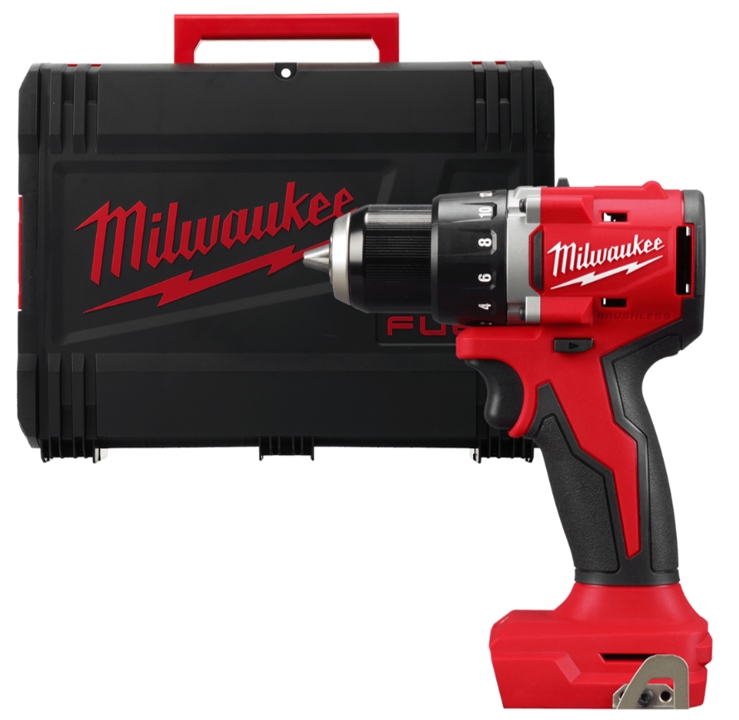 4933492832 Milwaukee Cordless drill driver M18 BLDDRC-0X, torque 60.5 Nm MILWAUKEE (HD case)