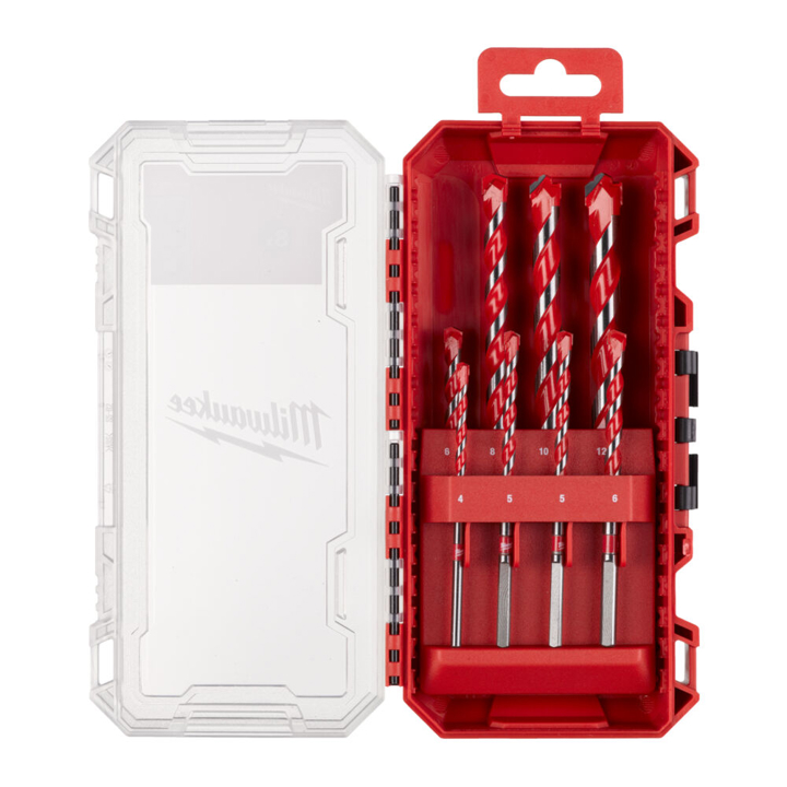 4932493881 Milwaukee Set of drill bits concrete Premium 8 pieces (5-12mm) MILWAUKEE, plastic case