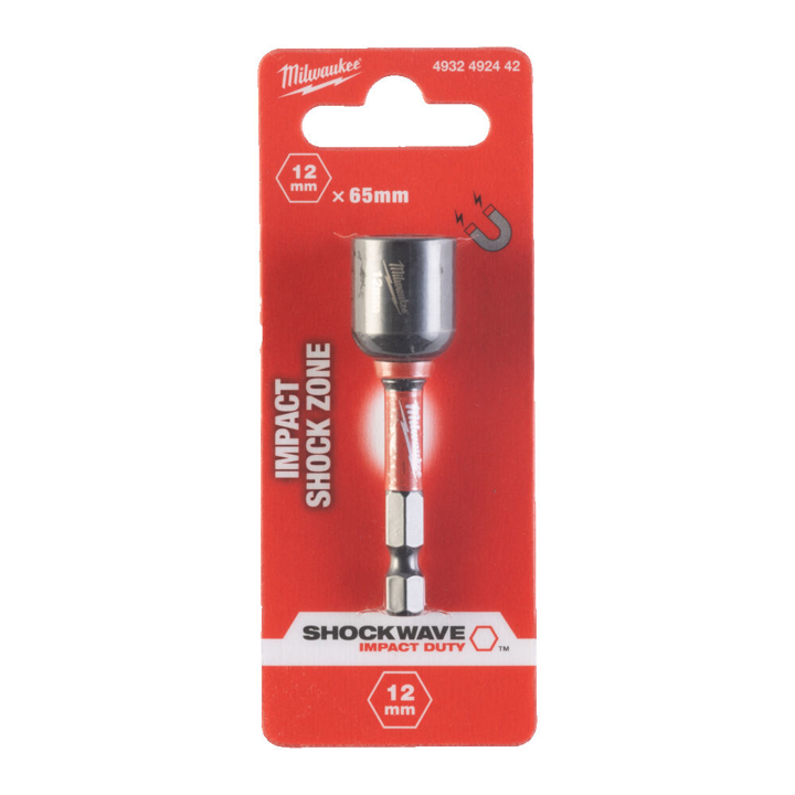 4932492442 Milwaukee 6-point impact socket 12 mm, 1/4"