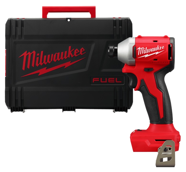 4933492842 Milwaukee Cordless impact screwdriver brushless M18 BLIDR-0X cool. torque. 190 Nm MILWAUKEE (+ impact screwdriver, belt clip, HD case)