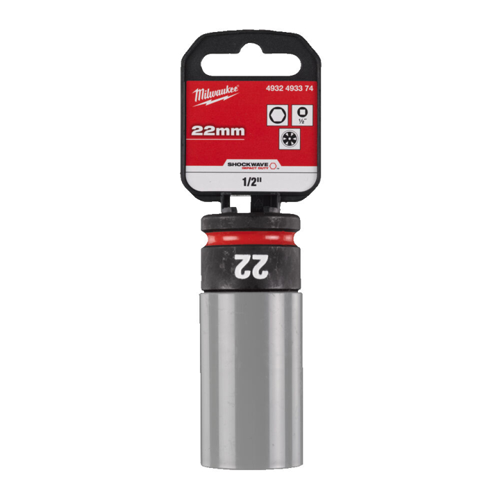 4932493374 Milwaukee Impact socket 22 mm, 1/2"