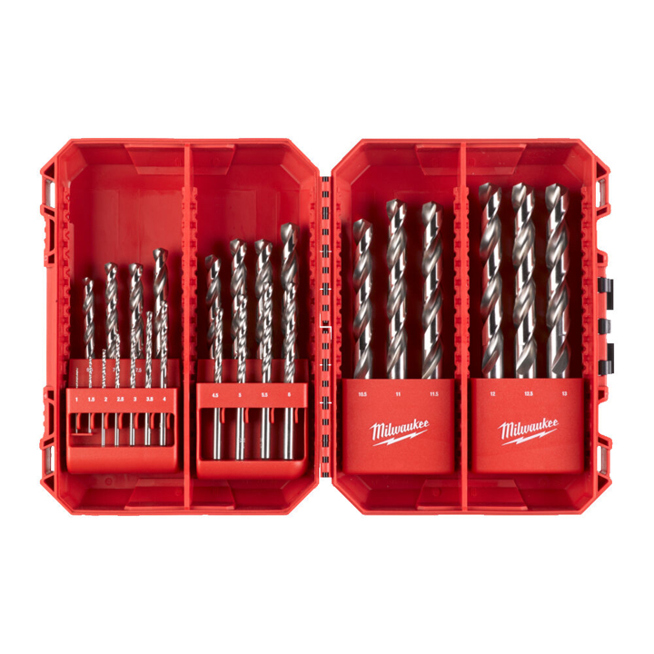 4932493870 Milwaukee Set of THUNDERWEB metal drills 25 pcs (1-13 mm) HSS-G MILWAUKEE, plastic case