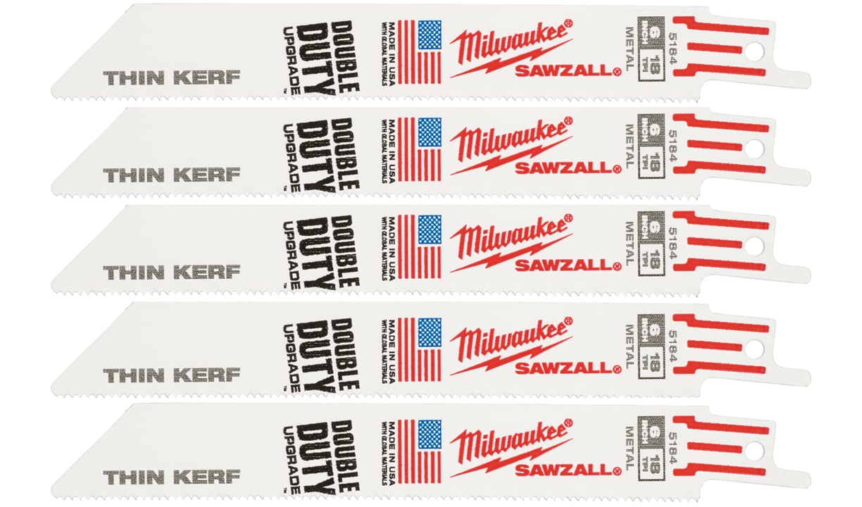 48475184 Milwaukee Sabre saw blade THIN KERF MILWAUKEE, 150x1.4mm, (5 pcs), (metal)