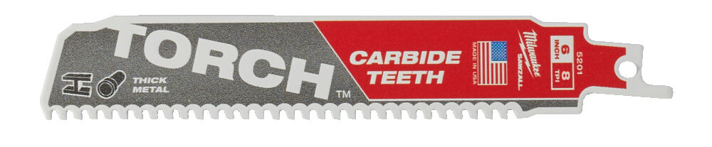 48475201 Milwaukee Blade for sabre saws TORCH CARBIDE MILWAUKEE, 150x3.2mm, (metal)