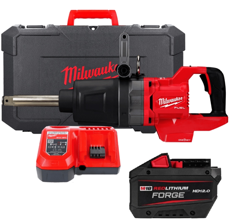 4933499251 Milwaukee High-torque wrench 1'' (2711 Nm)' with D-shaped handle M18 ONEFHIWF1D-121C (+ charger, 1 battery, HD case)