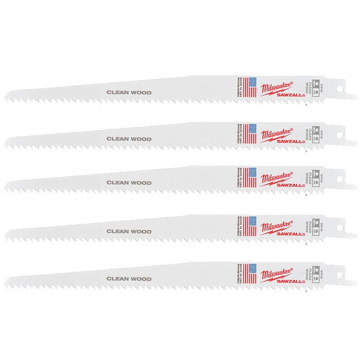 48475016 Milwaukee MILWAUKEE reciprocating saw blade 230x4.2 mm, (5 pcs), (wood, plastic)