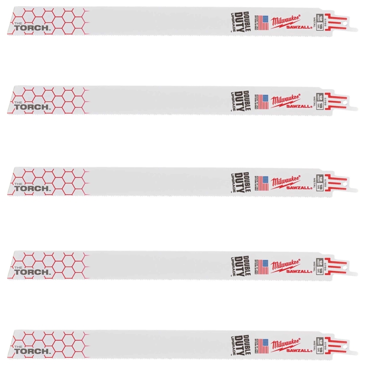 48475789 Milwaukee TORCH MILWAUKEE reciprocating saw blade, 300x1.4mm, (5 pcs), (metal)