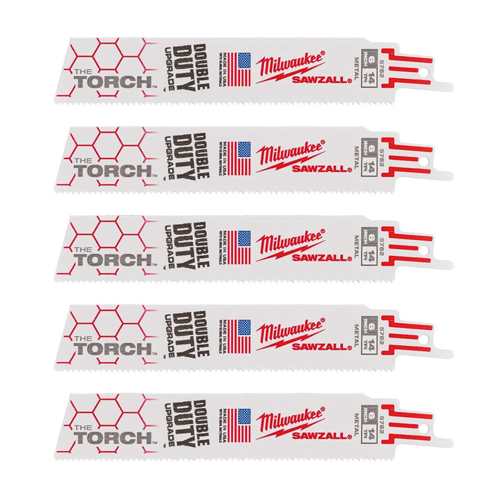 48475782 Milwaukee TORCH MILWAUKEE reciprocating saw blade, 150/1.8mm, (5 pcs), (metal)