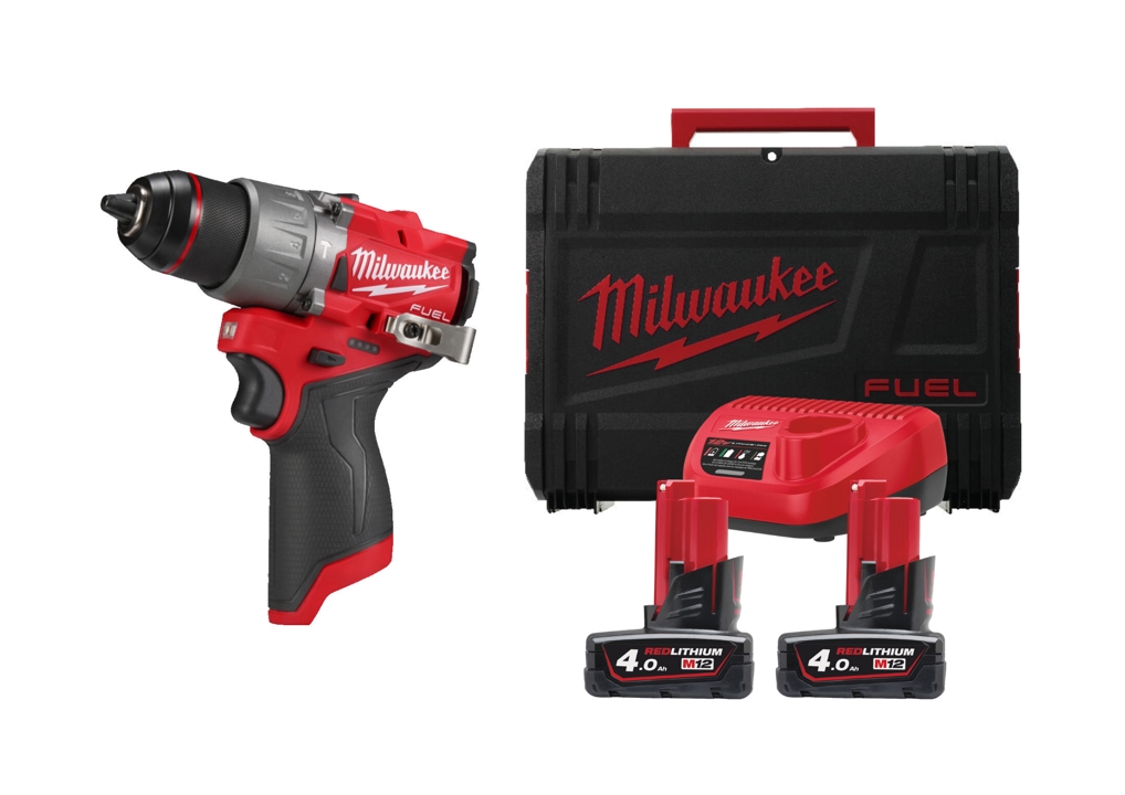 Milwaukee Cordless brushless drill/driver M12 FPD2-402X Torque 45 Nm MILWAUKEE (+ charger, 2 batteries, HD case) – price [object Object] PLN