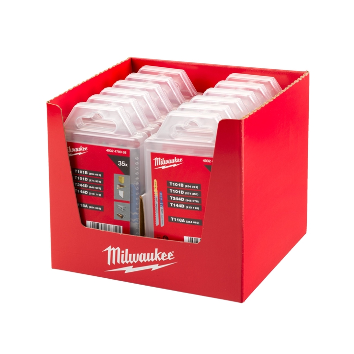 Jigsaw blade set - 35 pcs. Milwaukee 4932479088