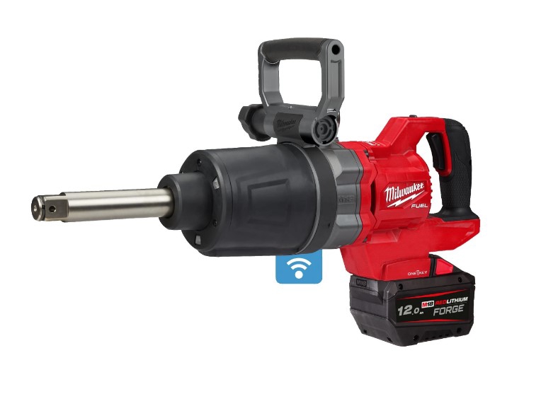 High-torque wrench 1'' (2711 Nm)' with D-shaped handle M18 ONEFHIWF1D-121C (+ charger, 1 battery, HD case) Milwaukee 4933499251
