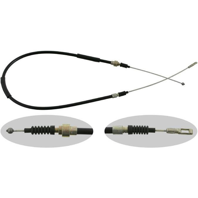 VAG 443 609 721 A Handbrake cable 443609721A 443609721A VAG Handbrake cable