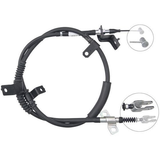 Parking brake cable Hyundai Porter: 599204F200 Hyundai/Kia Handbrake cable