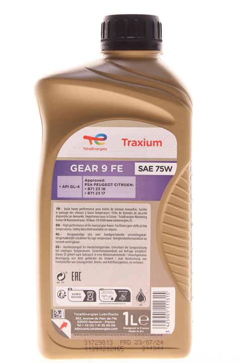Transmission oil Total Transmission Gear 9 FE 75W, 1 l Total 214244