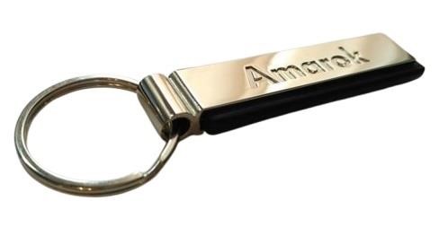 000087010LYPN VAG Volkswagen Amarok Key Chain Pendant Silver Metal