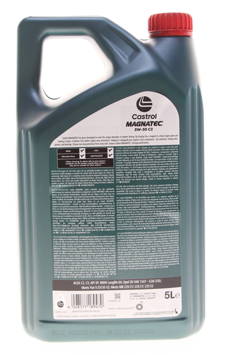 Engine oil Castrol MAGNATEC 5W-30 C3, 5L Castrol 5W30MAGC35L