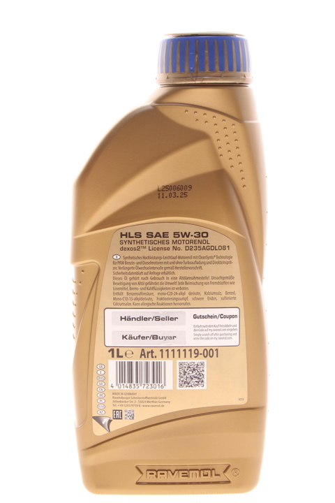 Engine oil Ravenol HLS 5W-30, 1L Ravenol 1111119-001-01-999