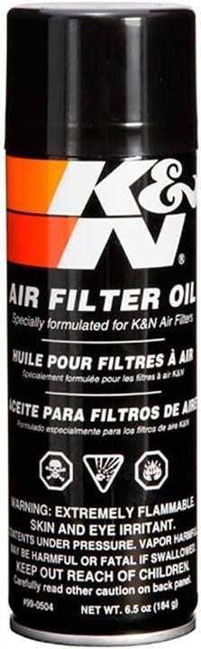 990506EU K&N Air Filter Oil Aerosol, 204 ml