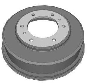 193719 Maxgear Rear brake drum