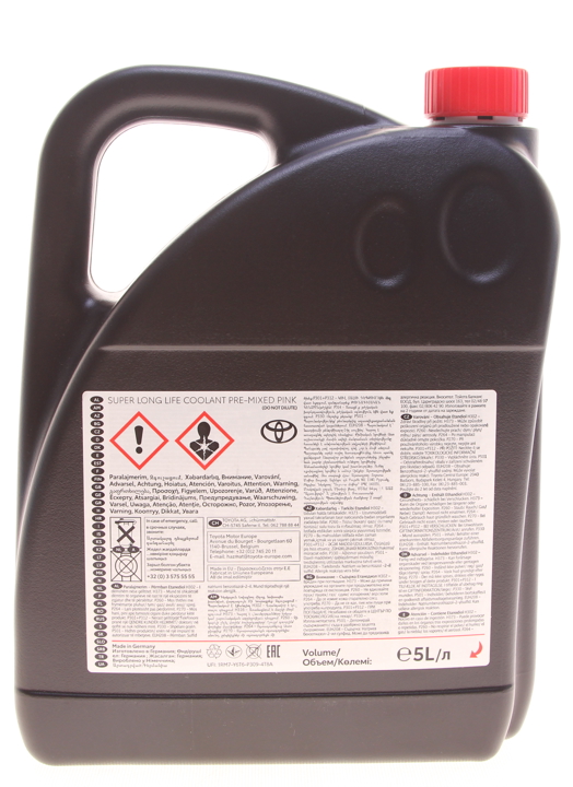 Antifreeze SUPER LONG LIFE COOLANT, PRE-MIXED PINK, 5 L Toyota 08889-80072