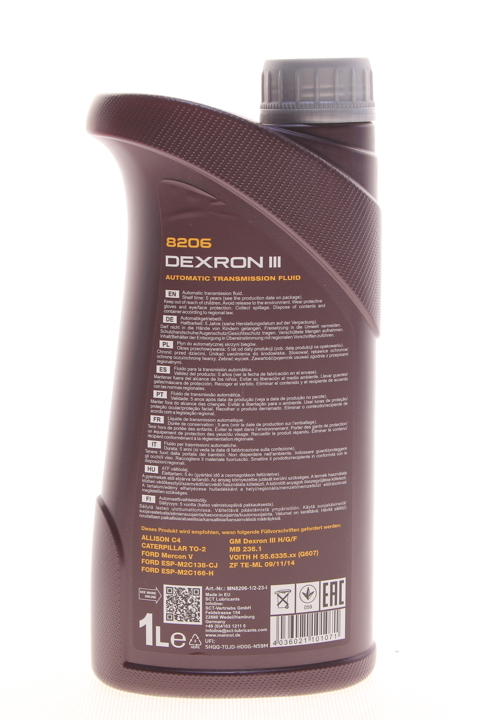 Transmission oil MANNOL 8206 Dexron III Automatic Plus, 1 l Mannol AP10107