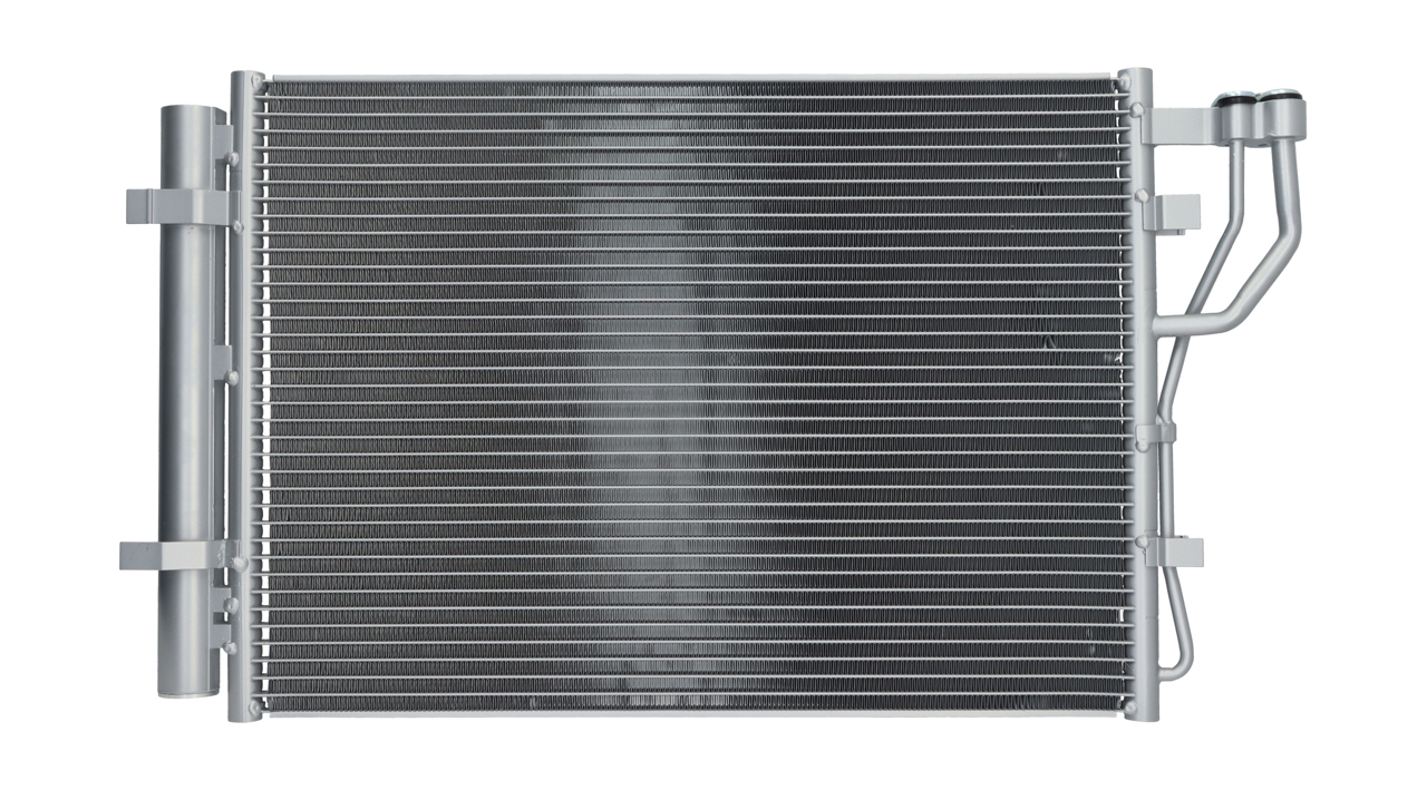 Air conditioner condenser KIA Venga (Kia Venga): 1986AD2312 Bosch Condenser, air conditioning