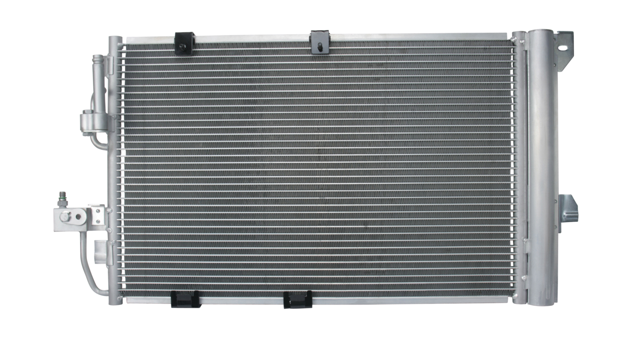 Air con condenser Opel Astra G: 1986AD2143 Bosch Condenser, air conditioning