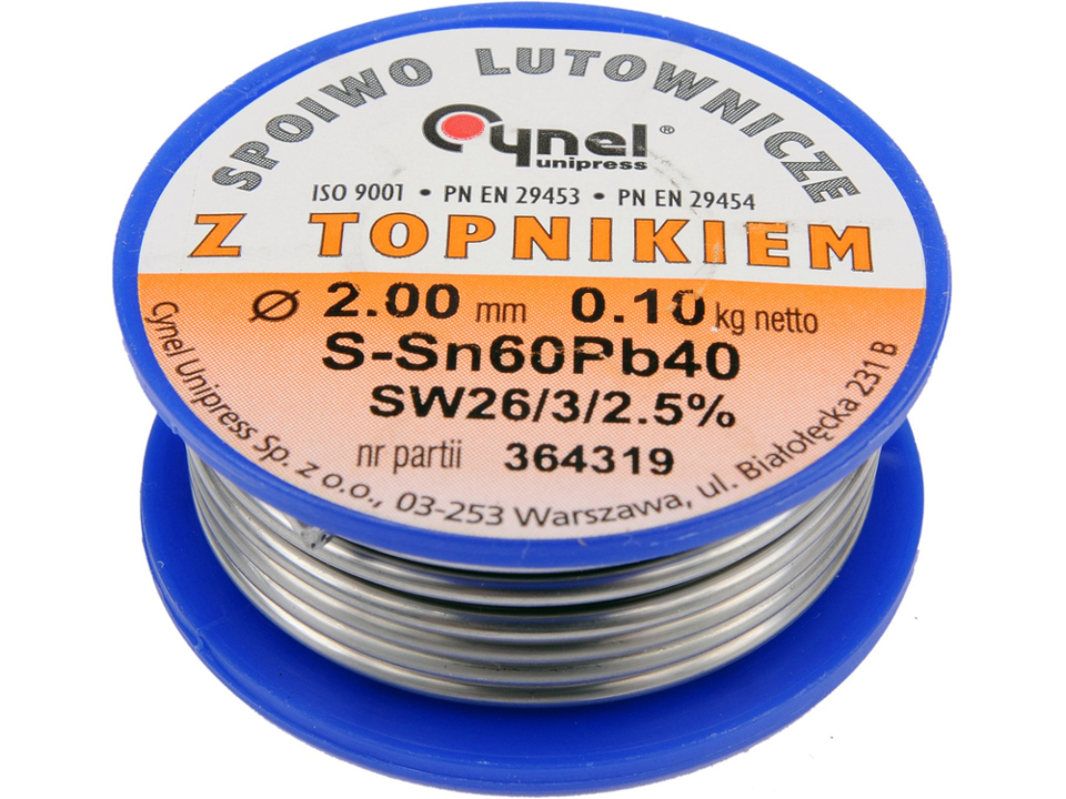 76818 Toya SN60PB40 Solder 2.0/100