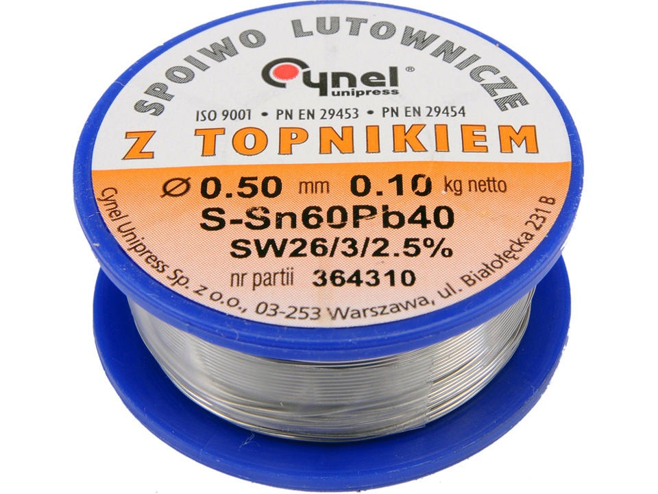 76800 Toya SN60PB40 Solder 0.5/100