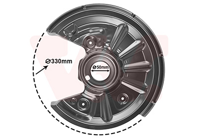 Splash Guard, brake disc Van Wezel 0335373