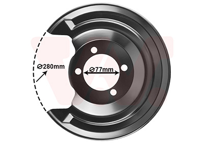 Brake dust shield Toyota Auris: 5407373 Van Wezel Splash Guard, brake disc