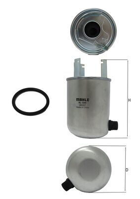 Engine fuel filter Renault Kadjar: KL1244D Mahle/Knecht Fuel filter