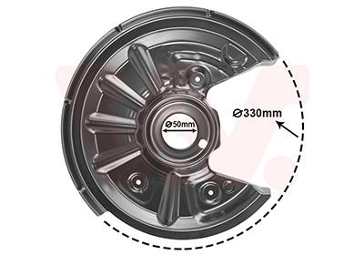 0335374 Van Wezel Splash Guard, brake disc