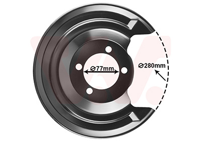 Brake dust shield Toyota Corolla: 5407374 Van Wezel Splash Guard, brake disc