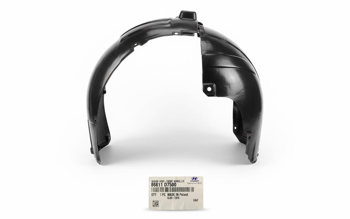 86811D7500 Hyundai/Kia Fender liner front left