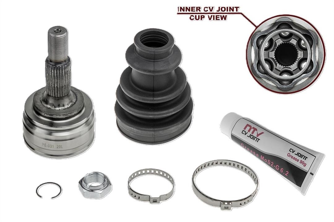 CV Joint Vauxhall: NPZPE031 NTY Constant velocity joint (CV joint), outer, set