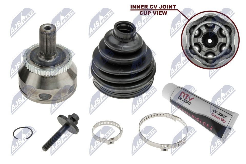 NTY NPZ-VV-017 Constant velocity joint (CV joint), outer, set NPZVV017 NPZVV017 NTY Constant velocity joint (CV joint), outer, set