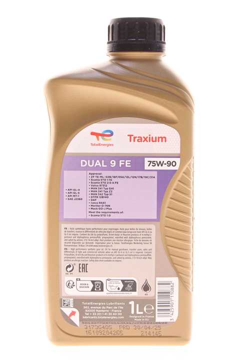 Transmission oil Total Transmission Dual 9 FE 75W-90, 1L Total 214145