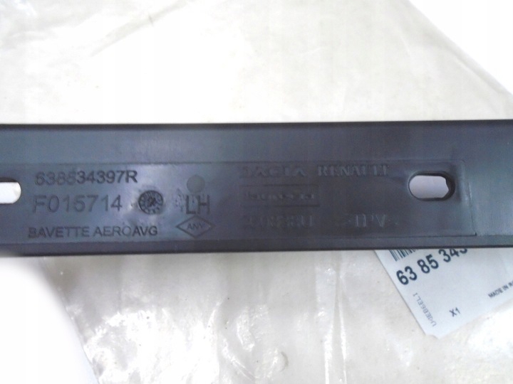 Front Left Mudguard Renault 63 85 343 97R
