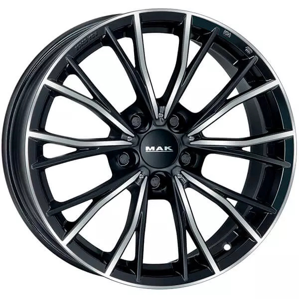 F8090MKBM48WS3X MAK Light Alloy Wheel MAK Wheels MARK 8x19 5x112 ET48 DIA66,6 BLACK MIRROR