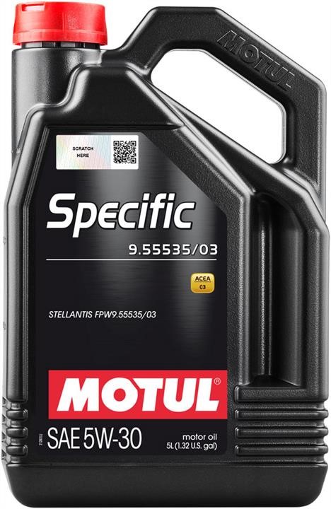 113664 Motul Engine oil Motul 4100 Specific 9.55535/03 5W-30, 5л