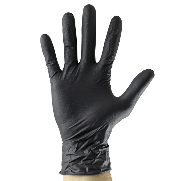 54153 JBM Nitrile gloves, 5.0 mil, black, XL, 1