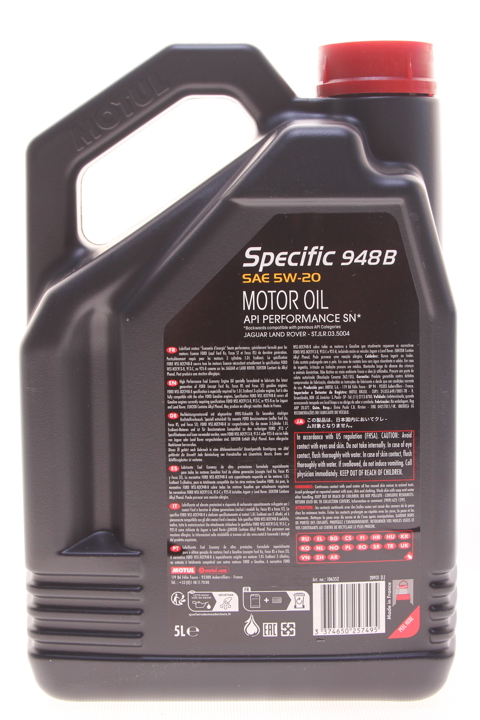 Engine oil Motul Specific 948B 5W-20, 5L Motul 5W20SPECIFIC948B5L