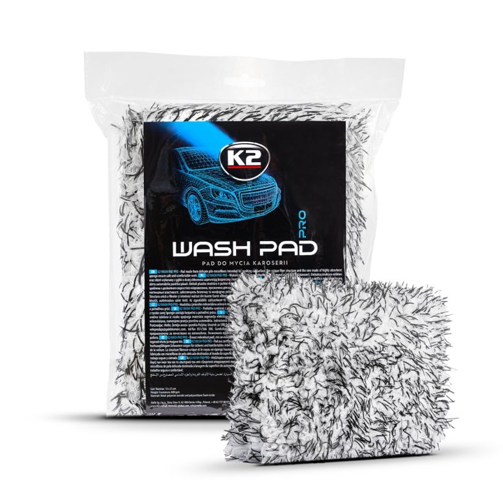 M441 K2 K2 Wash Pad PRO Microfiber Hand Wash Sponge, 13 x 23 x 6 cm